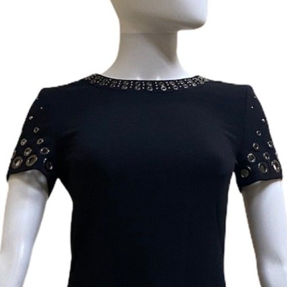 Emilio Pucci Black dress with metal/stud detailing - Picture 5 of 9